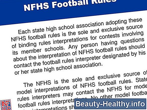 NFHS fodbold regler om hjelm visorer
